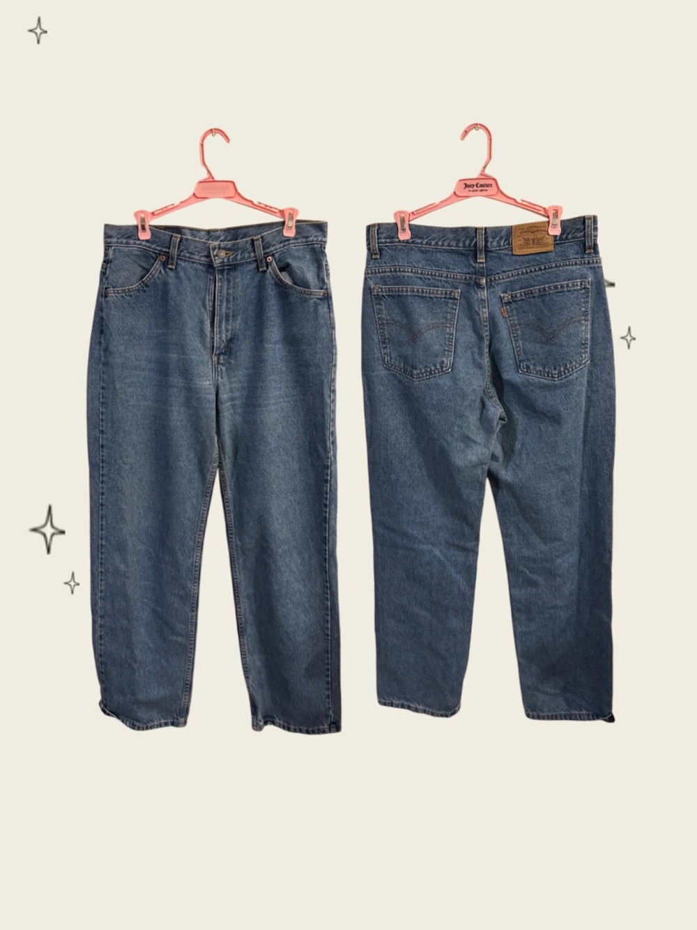 Levi's Relaxed Blue Denim Jeans - Orange Tag